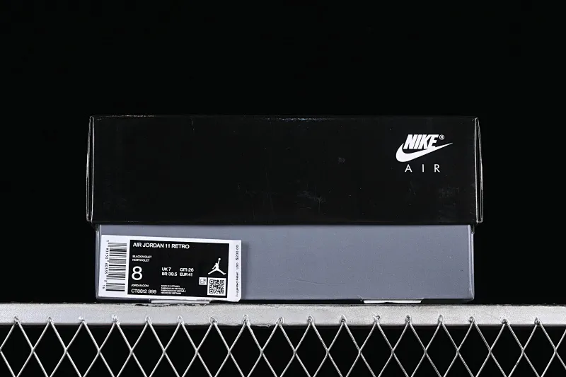 All categories Air Jordan Jordan series basketball shoes Air Jordan 11 Air Jordan 11 Retro AJ11 Joe 11 patent leather black and purple CT8812-999